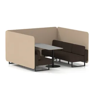Brixworth Bench Booth in Two Tone