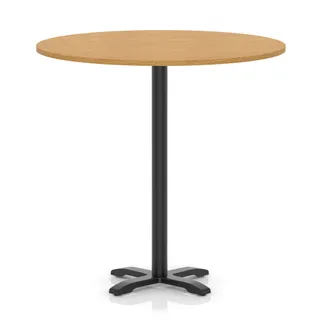 Italia Round Poseur Table With Cross Base