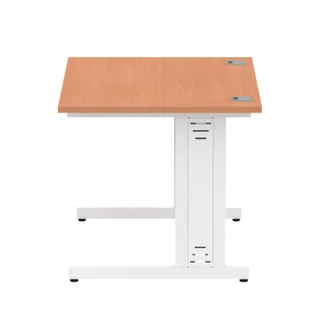Impulse Straight Desk Cable Managed Leg