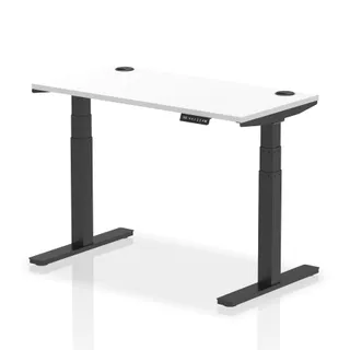 EE - Air Height Adjustable Slimline Desk With Cable Ports
