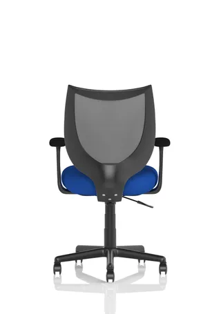 Camden Medium Back Black Mesh Task Operator Office Chair With Arms