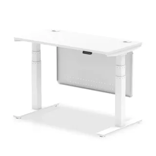 Air Height Adjustable Slimline Desk With Cable Ports