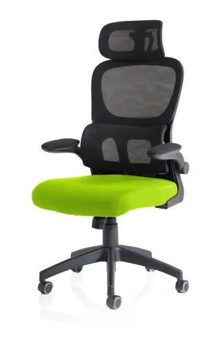 Iris Task Operator Mesh Back Fabric Seat With Headrest