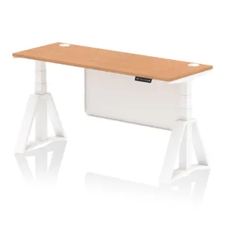 Air Height Adjustable Slimline Desk With Cable Ports
