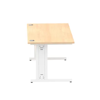 Impulse Straight Desk Cable Managed Leg