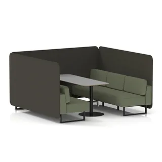 Brixworth Bench Booth in Two Tone