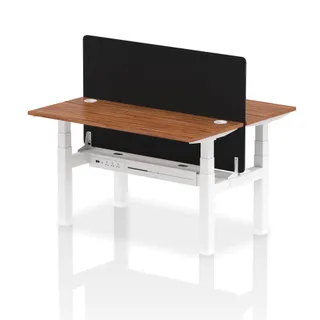 Air Back-to-Back Slimline Height Adjustable Bench Desk - 2 Person