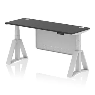 Air Height Adjustable Slimline Desk With Cable Ports