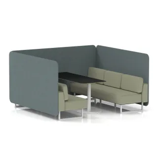 Brixworth Bench Booth in Two Tone