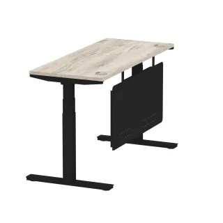 Air Height Adjustable Slimline Desk With Cable Ports