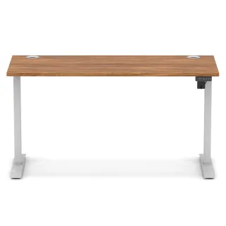 Air Lite Height Adjustable Slimline Desk With Cable Ports