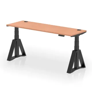Air Height Adjustable Slimline Desk With Cable Ports