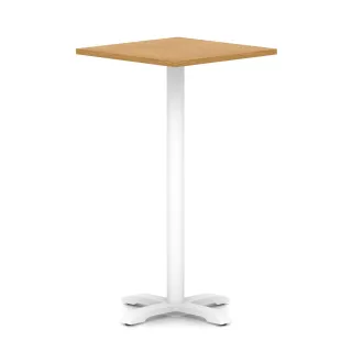 Italia Square Poseur Table With Cross Base