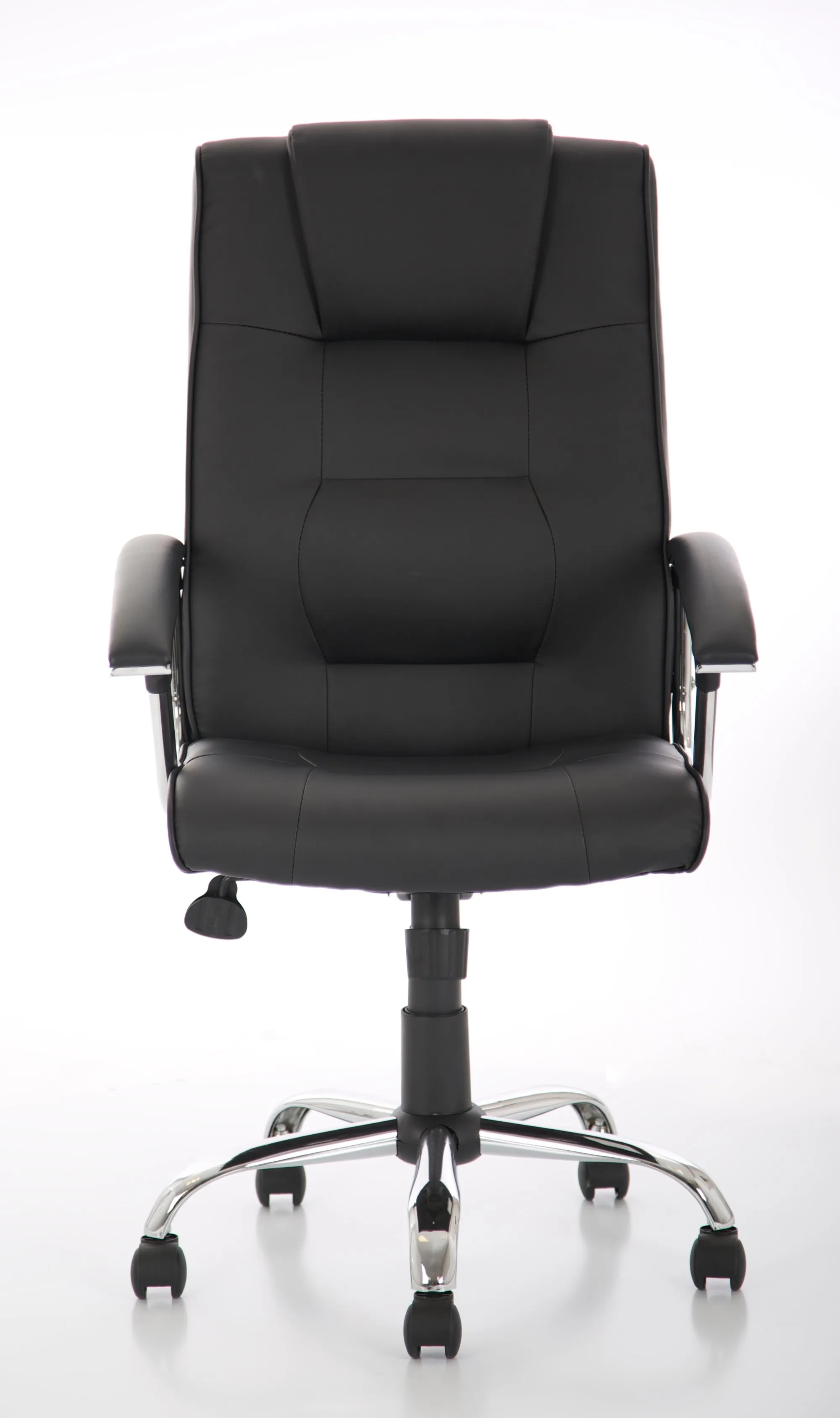 Thrift High Back Executive Black Leather Office Chair with Arms