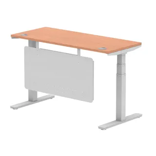 Air Height Adjustable Slimline Desk With Cable Ports