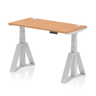 Air Height Adjustable Slimline Desk With Cable Ports