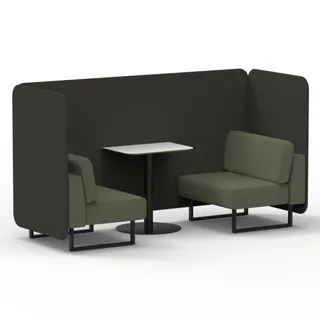 Brixworth Bench Booth in Two Tone