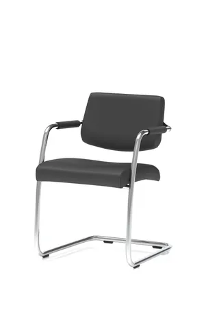 Havanna Medium Back Cantilever Visitor Chair with Arms