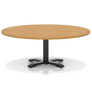 Italia Round Coffee Table With Cross Base