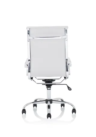 Nola Black Leather Executive Office Chair with Arms