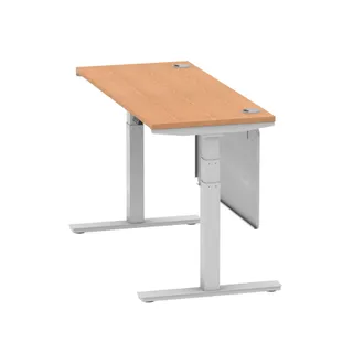 Air Height Adjustable Slimline Desk With Cable Ports