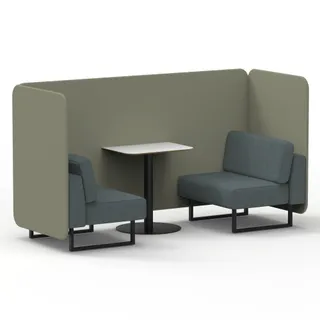 Brixworth Bench Booth in Two Tone