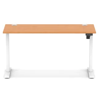 Air Lite Height Adjustable Slimline Desk With Cable Ports