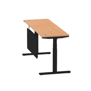 Air Height Adjustable Slimline Desk With Cable Ports