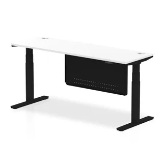 Air Height Adjustable Slimline Desk With Cable Ports
