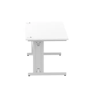 Impulse Straight Desk Cable Managed Leg