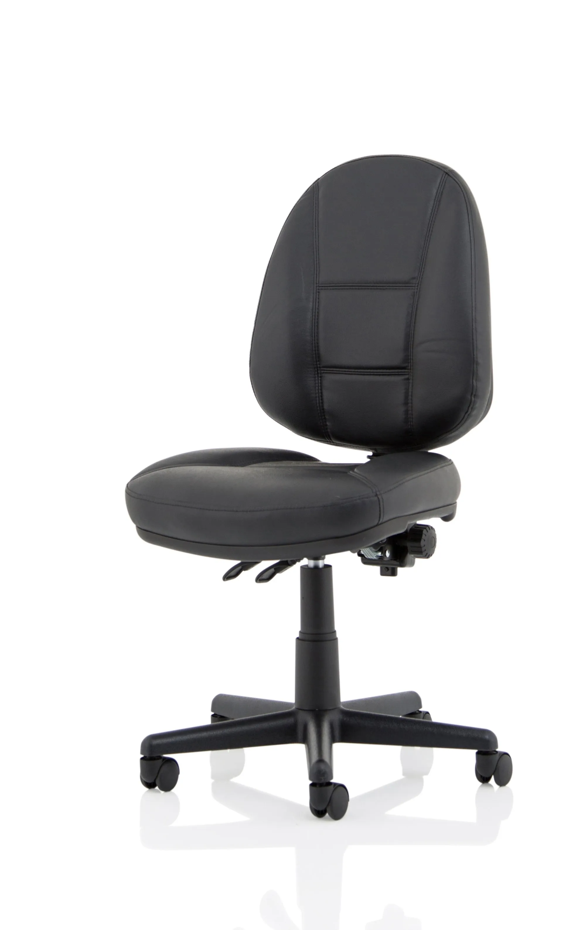 Jackson Medium Back Black Leather Task Operator Office Chair