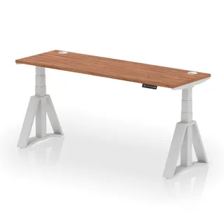 Air Height Adjustable Slimline Desk With Cable Ports