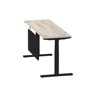 Air Height Adjustable Slimline Desk With Cable Ports