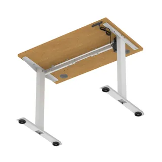 Air Lite Height Adjustable Slimline Desk With Cable Ports