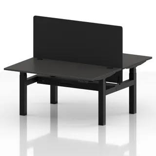 Air Back-to-Back Height Adjustable Bench Desk - 2 Person