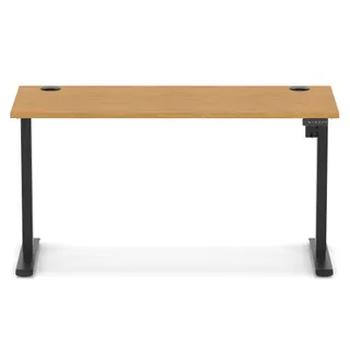 Air Lite Height Adjustable Slimline Desk With Cable Ports