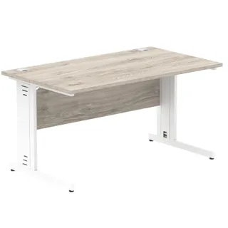 Impulse Straight Desk Cable Managed Leg