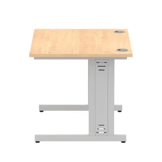 Impulse Straight Desk Cable Managed Leg