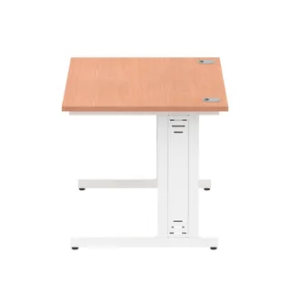 Impulse Straight Desk Cable Managed Leg
