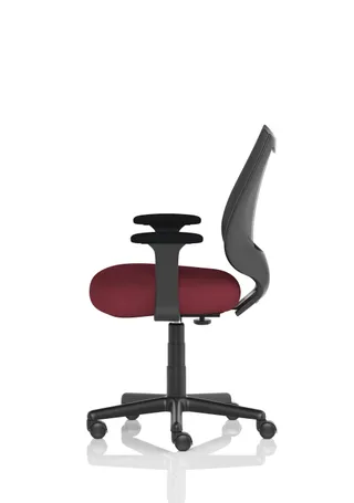 Camden Medium Back Black Mesh Task Operator Office Chair With Arms