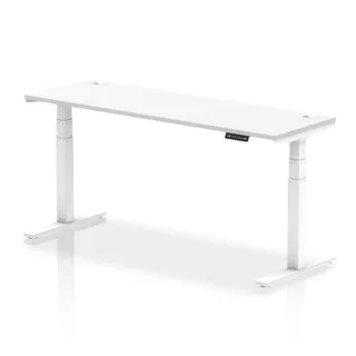 EE - Air Height Adjustable Slimline Desk With Cable Ports
