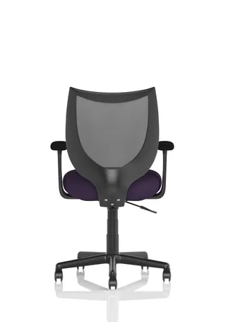 Camden Medium Back Black Mesh Task Operator Office Chair With Arms