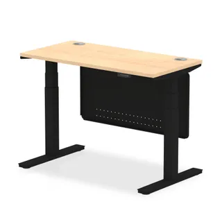 Air Height Adjustable Slimline Desk With Cable Ports
