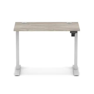 Air Lite Height Adjustable Slimline Desk With Cable Ports