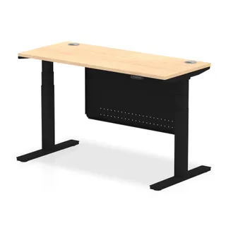 Air Height Adjustable Slimline Desk With Cable Ports