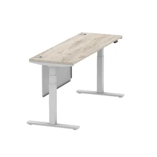 Air Height Adjustable Slimline Desk With Cable Ports