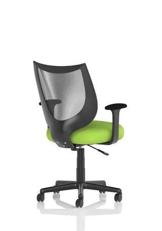 Camden Medium Back Black Mesh Task Operator Office Chair With Arms