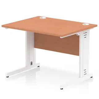 Impulse Straight Desk Cable Managed Leg
