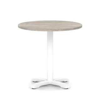 Italia Round Poseur Table With Cross Base