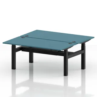 Air Back-to-Back Height Adjustable Bench Desk - 2 Person
